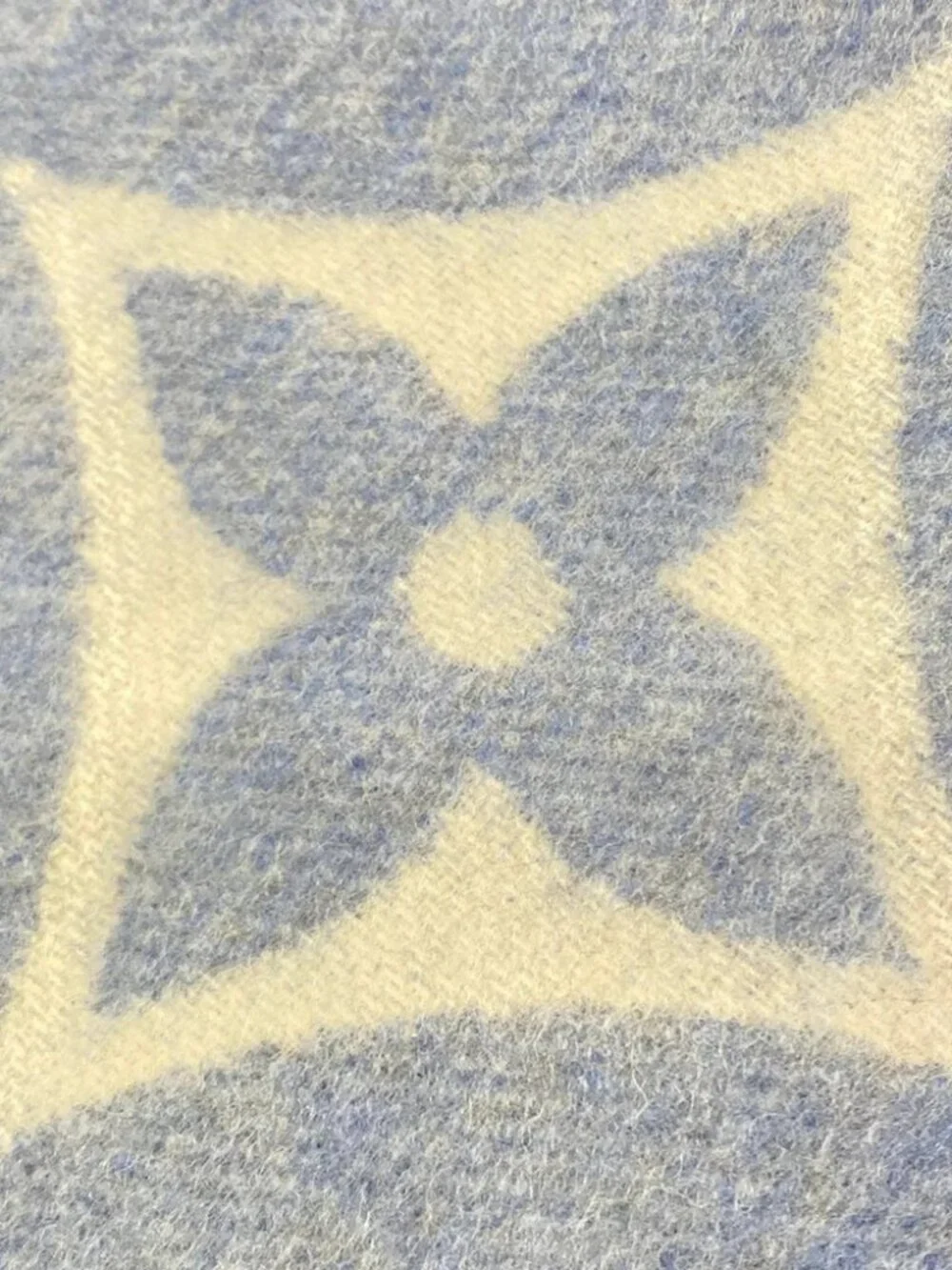 LOUIS VUITTON M75704 Light Blue AB0198 Scarf Cashmere
